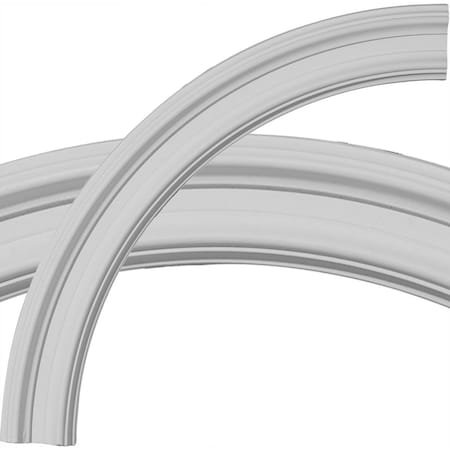 Ekena Millwork 24"OD x 20"ID x 2"W x 7/8"P Claremont Ceiling Ring (1/4 of complete circle) CR23CL